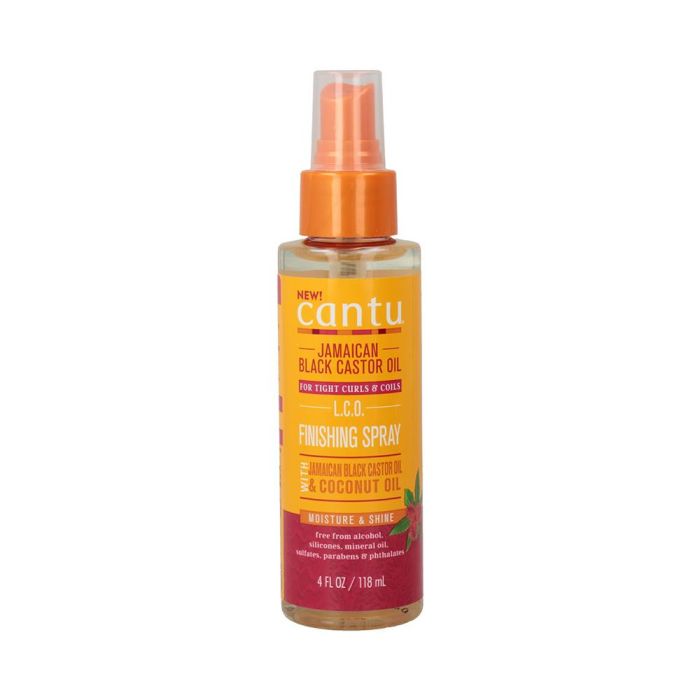 Cantu Spray de acabado con aceite de ricino negro jamaicano 118 ml Cantu Spray de acabado con aceite de ricino negro jamaicano 118 ml