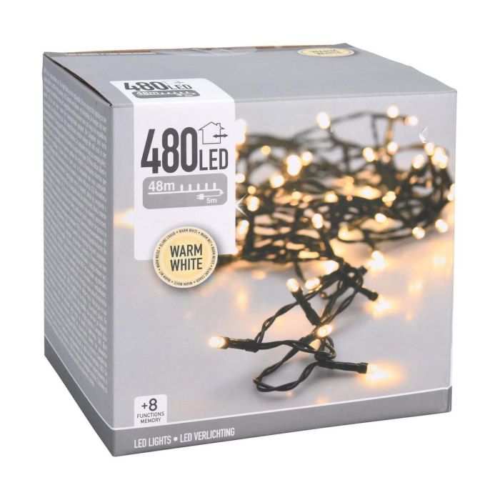 Guirnalda de Luces LED Luz cálida Blanco Cálido 39 m Blanco 2 Guirnalda de Luces LED Luz cálida Blanco Cálido 39 m Blanco 2