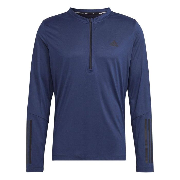 Camiseta de Manga Corta Hombre Adidas 1/4-Zip Azul oscuro 39 10