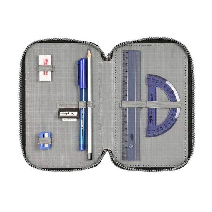 Safta Plumier Triple "Stone" 36 Piezas 12,5x19,5x5,5 cm 8