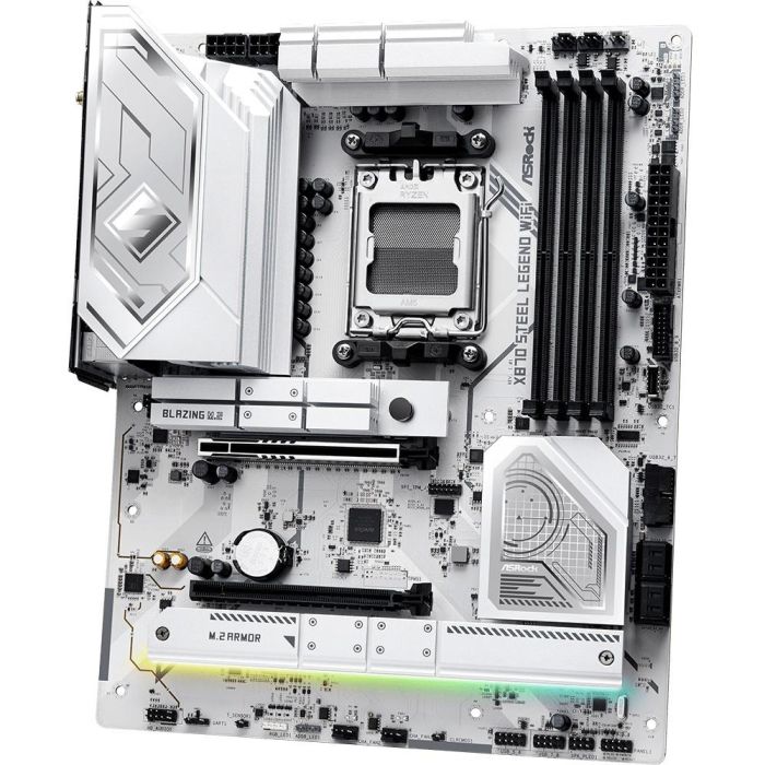 ASRock X870 Steel Legend WiFi AMD X870 Socket AM5 ATX - 90-MXBPJ0-A0UAYZ - Compatible con AMD Ryzen 7/9, DDR5, Wi-Fi 7 4 ASRock X870 Steel Legend WiFi AMD X870 Socket AM5 ATX - 90-MXBPJ0-A0UAYZ - Compatible con AMD Ryzen 7/9, DDR5, Wi-Fi 7 4
