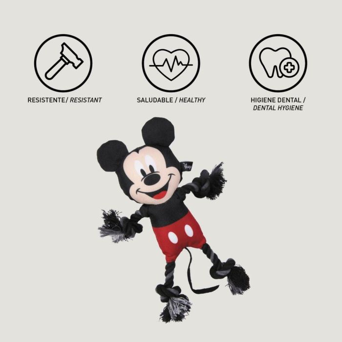 Cerdá Cuerda Dental Mickey para Perro | Juguete de Higiene Bucal para Masticar y Limpiar Dientes | Color Negro | Dimensiones 15x6x28 cm 2 Cerdá Cuerda Dental Mickey para Perro | Juguete de Higiene Bucal para Masticar y Limpiar Dientes | Color Negro | Dimensiones 15x6x28 cm 2