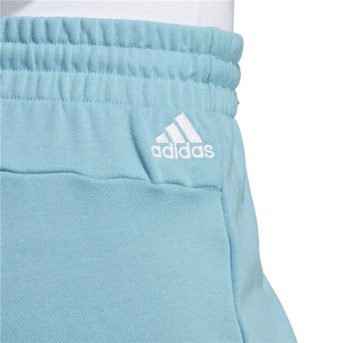 Pantalones Cortos Deportivos para Mujer Adidas Linear Cian Claro 1