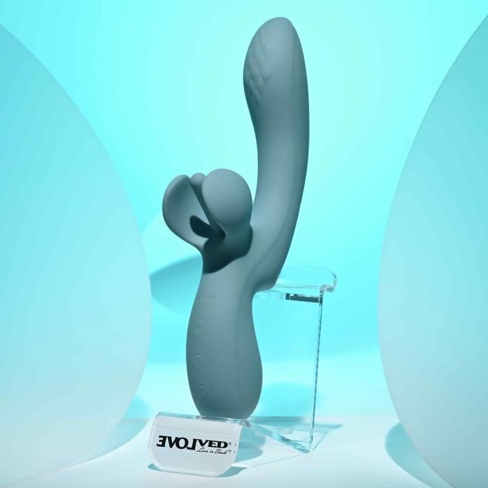 Vibrador Doble Estimulación Evolved Azul 3 Vibrador Doble Estimulación Evolved Azul 3