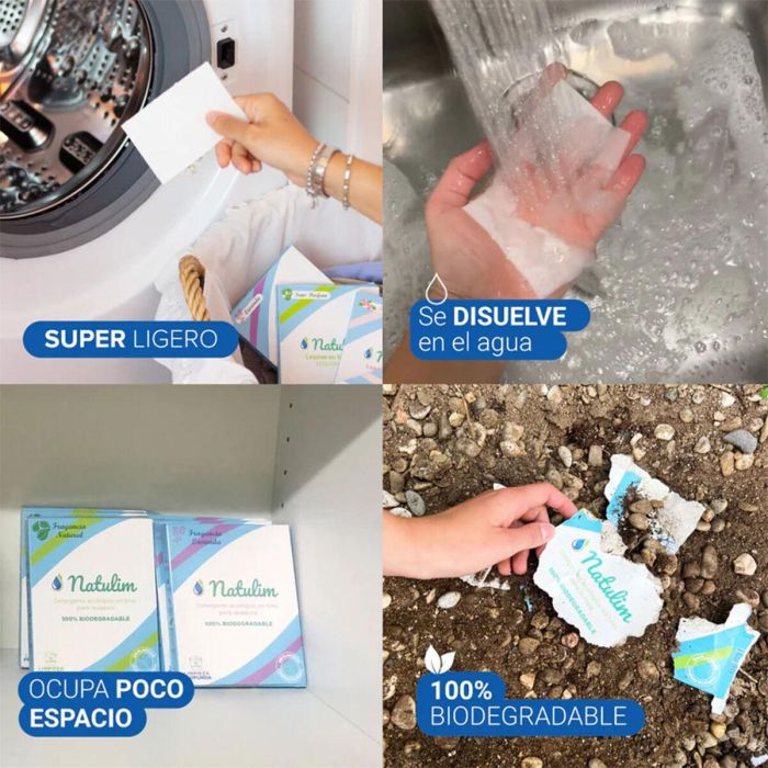 Detergente en tiras natulim floral 40 lavados 2 Detergente en tiras natulim floral 40 lavados 2