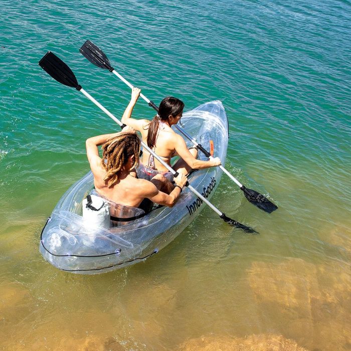 Kayak Hinchable Transparente con Accesorios Paros InnovaGoods 312 cm 2 plazas 5