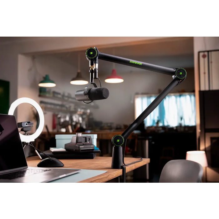 SBG Soporte de Micrófono Articulado con Pinza para Broadcast, Podcast y Streaming, Hasta 940mm Extensión, Carga 2kg 7
