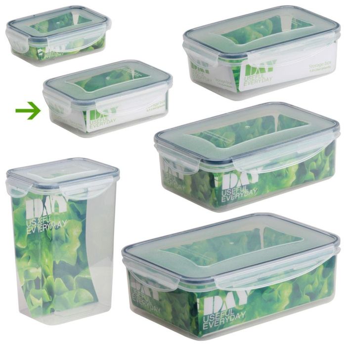 Day Hermético Rectangular Storage 0,5 L Libre de BPA Apto Lavavajillas Microondas Congelador 2