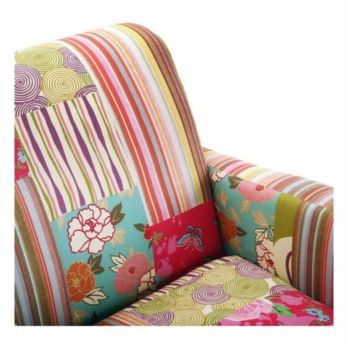 Sillón Versa Patchwork Algodón (77 x 71 x 65 cm) 2