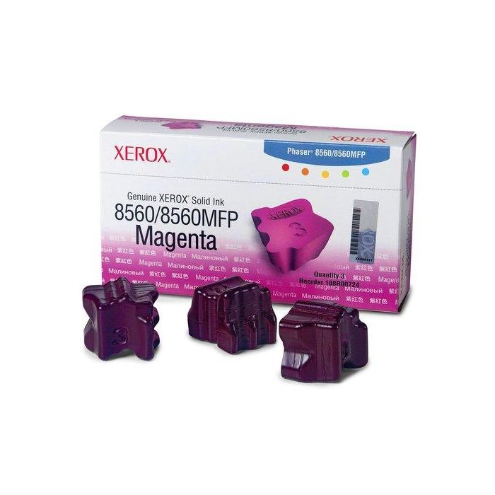 Consum. Tektronix Phaser 8560 Magenta 3 Barras Tinta Solida