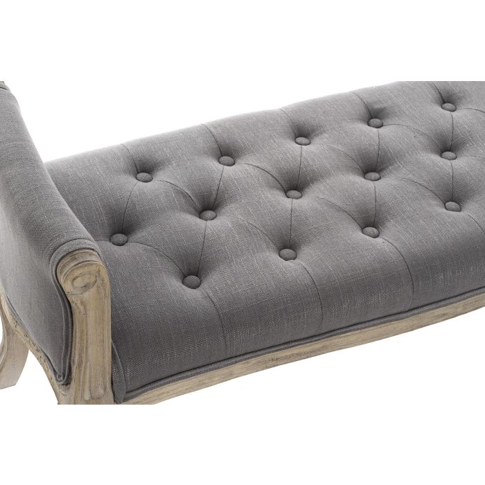 Banqueta DKD Home Decor Natural Gris oscuro Madera de caucho Lienzo 109 x 44,5 x 60 cm 1 Banqueta DKD Home Decor Natural Gris oscuro Madera de caucho Lienzo 109 x 44,5 x 60 cm 1