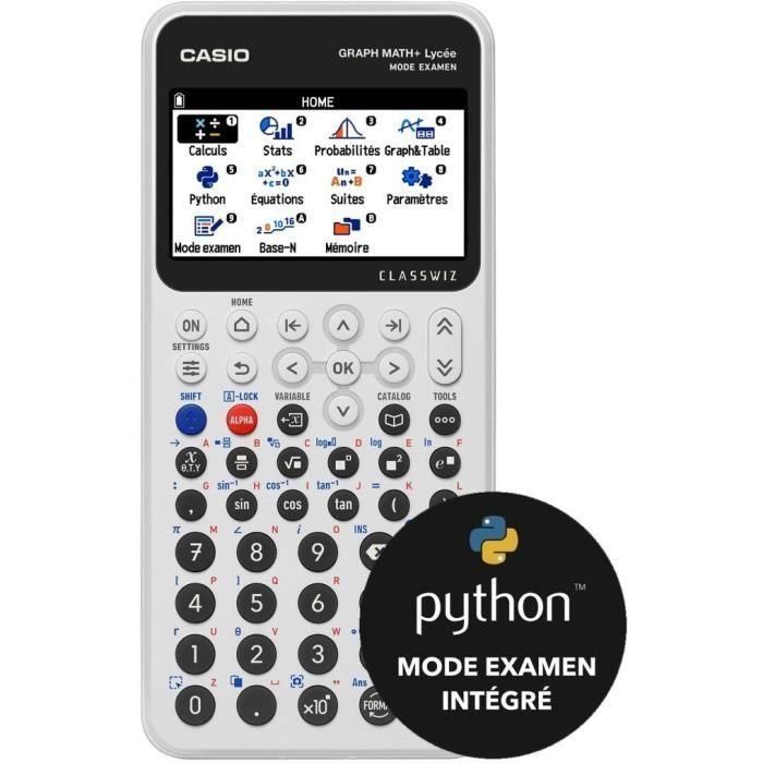 Calculadora gráfica Casio - Escuela secundaria - Math+ - Blanca 1 Calculadora gráfica Casio - Escuela secundaria - Math+ - Blanca 1