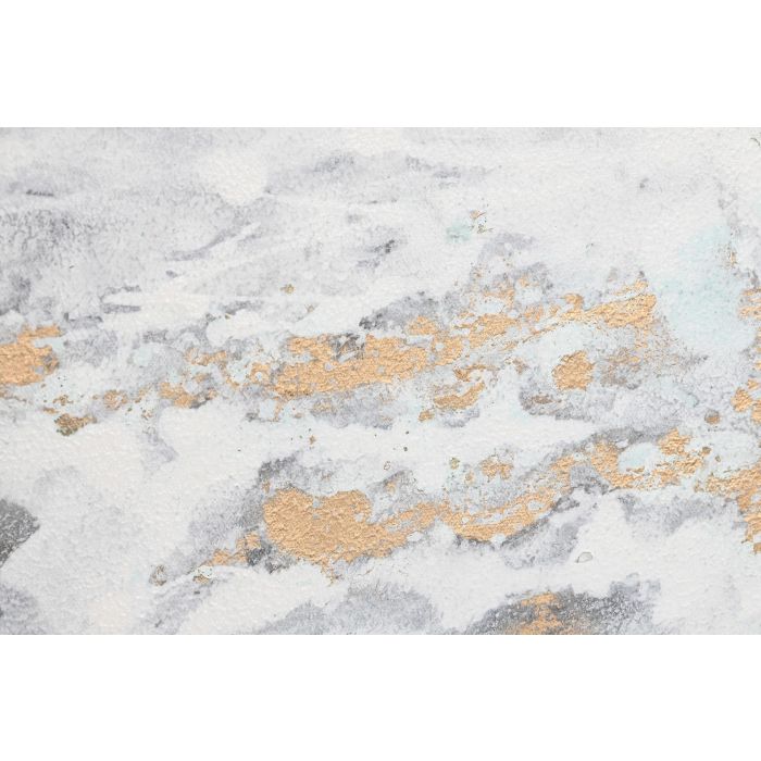 DKD Home Decor Cuadro Moderno Gris Blanco 131 x 131 x 4 cm Lienzo Abstracto 2