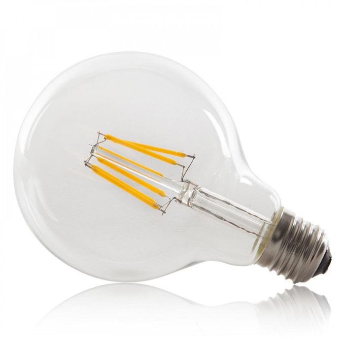 Bombilla LED E27 6W 432Lm 2000ºK Filamento G95 40.000H [HO-LF-G95-E27-6W-WW] 2