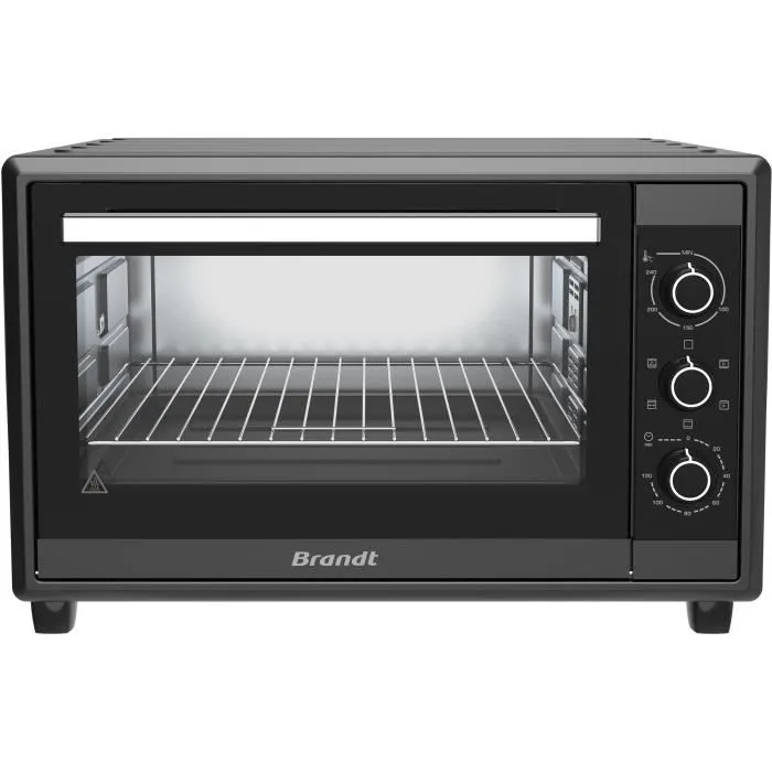 Brandt Mini Horno FC55MUBSL 55 L Convección Multifunción Parrilla Ventilador Termostato 240° 0 Brandt Mini Horno FC55MUBSL 55 L Convección Multifunción Parrilla Ventilador Termostato 240° 0