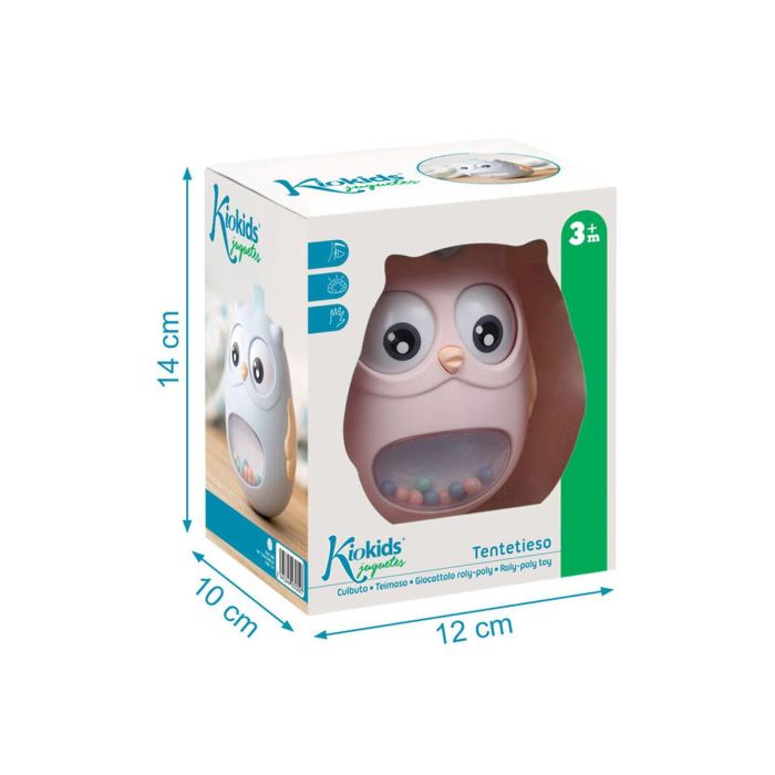 Sonajero Búho Rosa 1