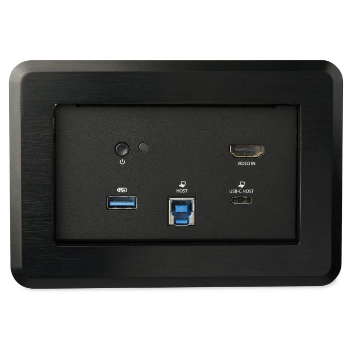 StarTech Hub de Conferencia con Base de Carga 60W - Docking Station para Salas con 4K HDMI, USB-C, USB-A, Gigabit Ethernet y Audio - Negro 1