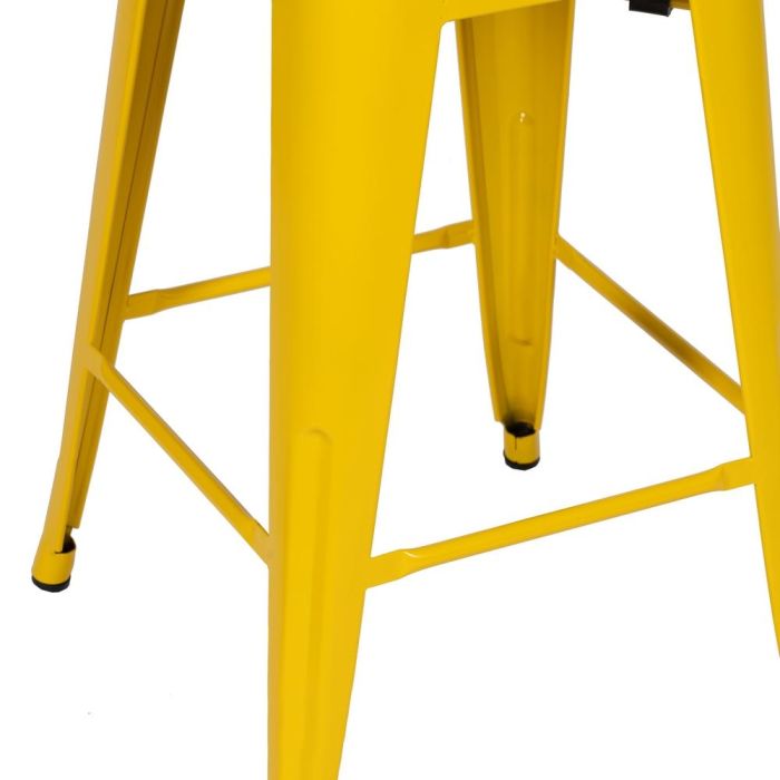 Taburete Amarillo Metal Dallas 42 X 42 X 61,20 cm