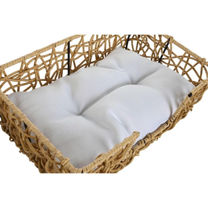 Cama Mascota Urban DKD Home Decor Marron Claro Blanco 35 x 14 x 50 cm Set de 2 2