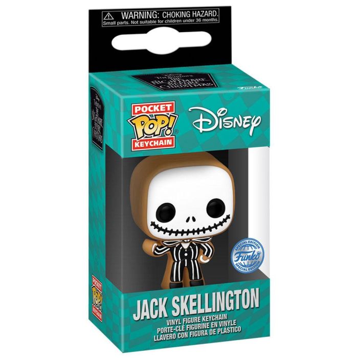 Llavero Pocket POP Disney Pesadilla Antes de Navidad Jack Skellington Gingerbread Exclusive Llavero Pocket POP Disney Pesadilla Antes de Navidad Jack Skellington Gingerbread Exclusive