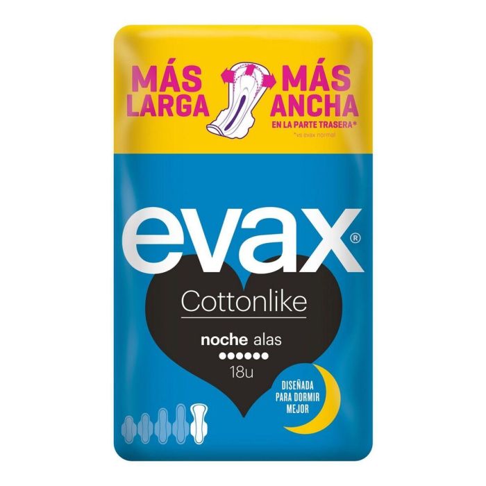 Evax Cottonlike Compresas Noche Alas 9 u 1