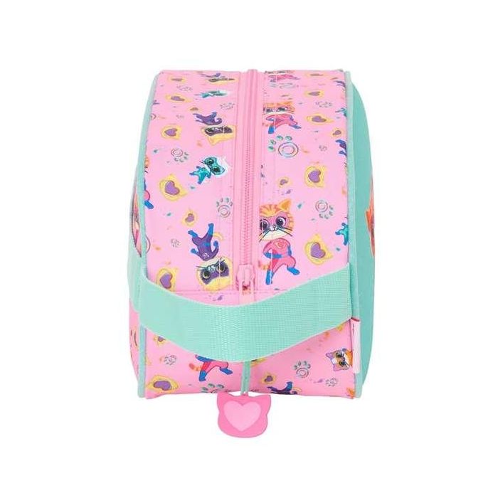 Neceser de Viaje SuperKitties Rosa Turquesa 26 x 15 x 12 cm 2