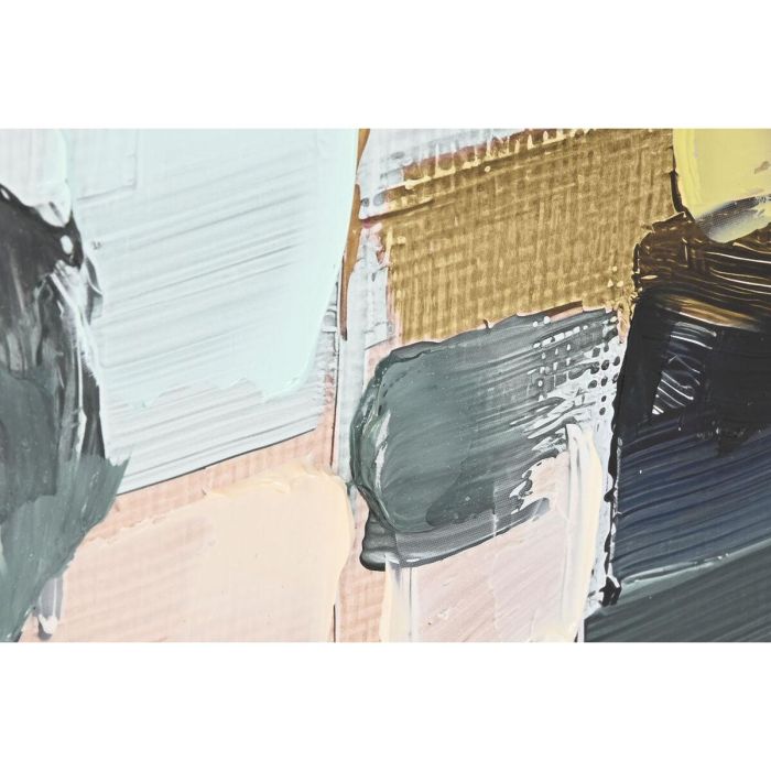 Cuadro Home ESPRIT Amarillo Beige Rosa Turquesa Abstracto Urbano (2 Unidades) 2