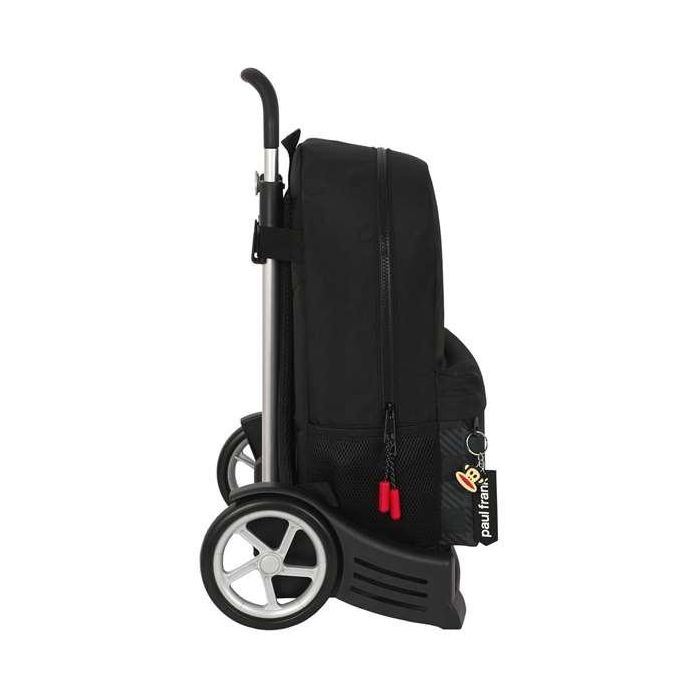 Mochila Escolar con Ruedas Paul Frank Campers Negro (30 x 46 x 14 cm) 2 Mochila Escolar con Ruedas Paul Frank Campers Negro (30 x 46 x 14 cm) 2