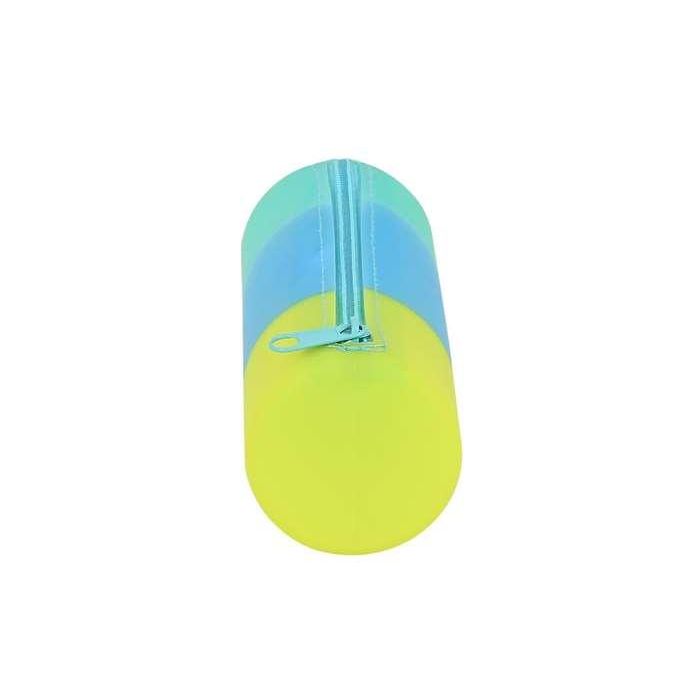 Safta Portatodo Redondo de Silicona Tricolor con Compartimento con Cremallera - Fácil Limpieza 6
