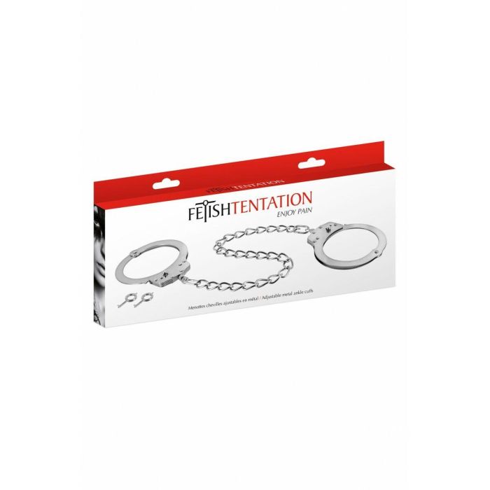 Set Erótico de Esposas Fetish Tentation Plateado 1 Set Erótico de Esposas Fetish Tentation Plateado 1