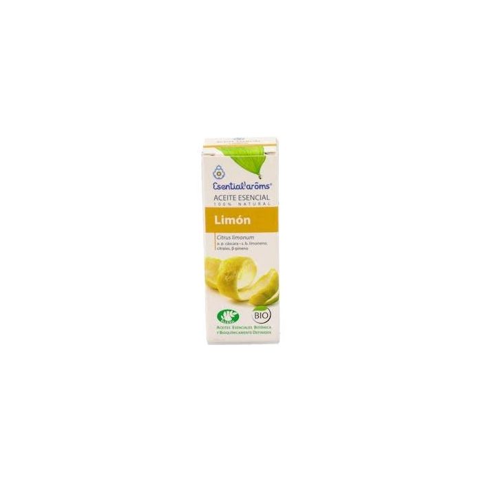 ESENTIAL AROMS Aceite Esencial de Limón Bio 10ml - Dinamizante, Antifatiga, Antiséptico, Depurativo, Concentración