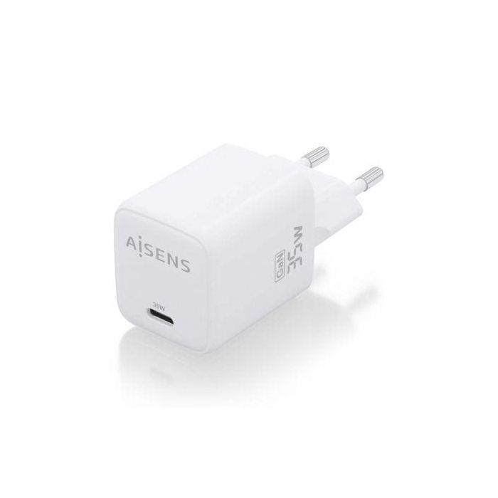 AISENS - CARGADOR GaN 35W, 1xUSB-C PD3.0 QC4.0, BLANCO 1 AISENS - CARGADOR GaN 35W, 1xUSB-C PD3.0 QC4.0, BLANCO 1