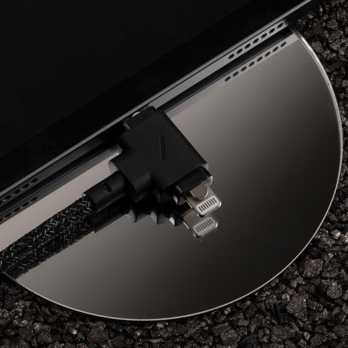 Native Union Belt Cable Universal 2 en 1 USB-C a Lightning para Multi-Dispositivo, 60W de Carga, 1.5M Cosmos 1