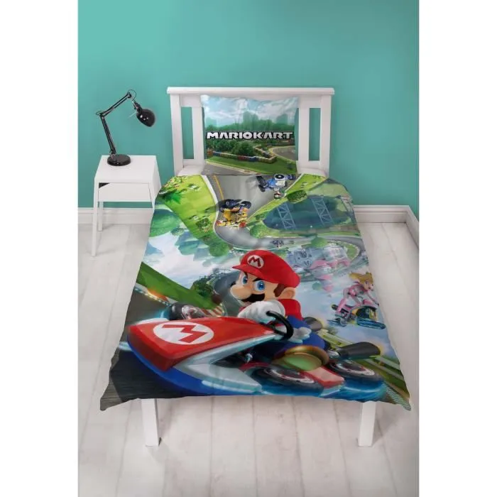 Mario Bros Juego de Cama Mario II Microfibra 1 funda nórdica 140 x 200 cm + 1 funda de almohada 63 x 63 cm 3 Mario Bros Juego de Cama Mario II Microfibra 1 funda nórdica 140 x 200 cm + 1 funda de almohada 63 x 63 cm 3