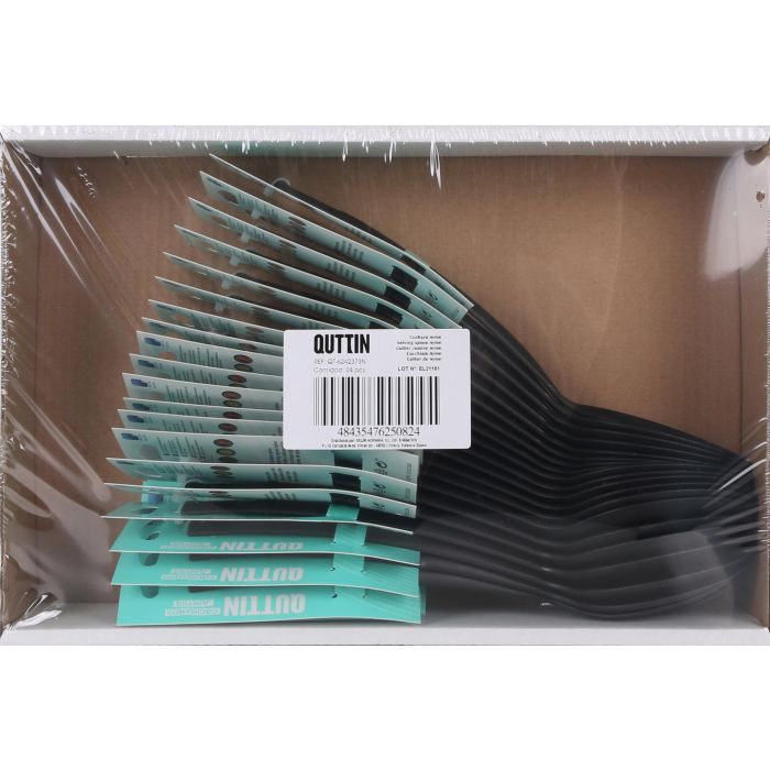 Cuchara de Nylon Quttin 29x6 cm Negra (24 Unidades) 3 Cuchara de Nylon Quttin 29x6 cm Negra (24 Unidades) 3