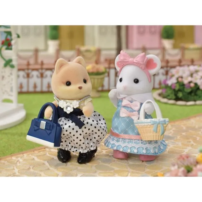 Sylvanian Families Moda y maleta de perro caramelo de hermana mayor para niños a partir de 3 años 5