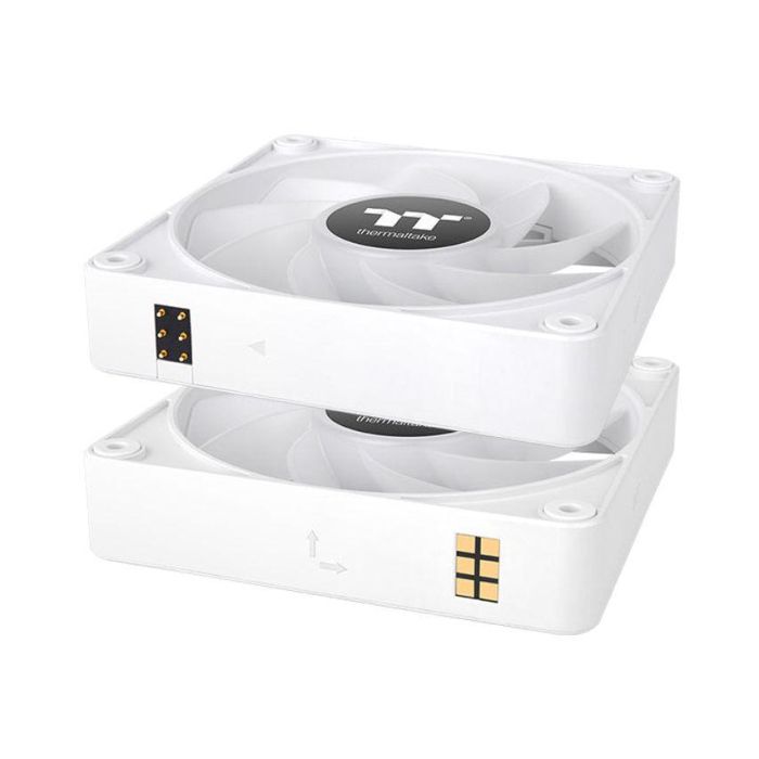Thermaltake CL-F194-PL12SW-A Ventilador de Refrigeración PC 12cm Hidráulico Blanco - Pack de 3 para Carcasa de Ordenador 2 Thermaltake CL-F194-PL12SW-A Ventilador de Refrigeración PC 12cm Hidráulico Blanco - Pack de 3 para Carcasa de Ordenador 2