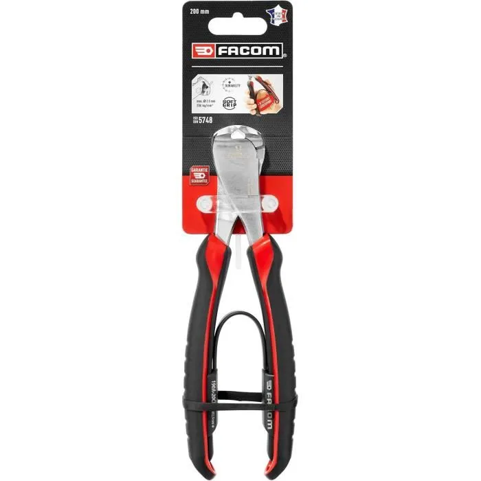 Facom Alicates de corte delante alambre de piano 200 mm Facom Alicates de corte delante alambre de piano 200 mm