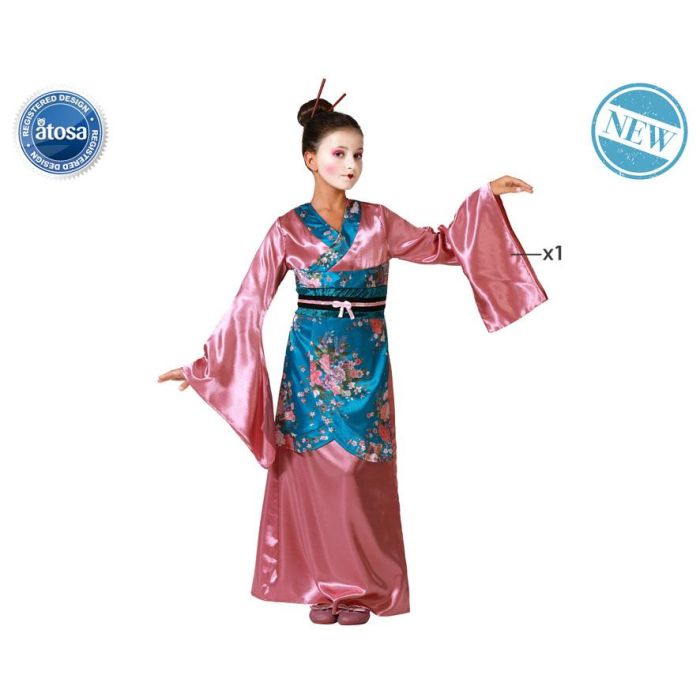 Disfraz China Rosa Vestido Oriental Niña 10-12 Años Disfraz China Rosa Vestido Oriental Niña 10-12 Años