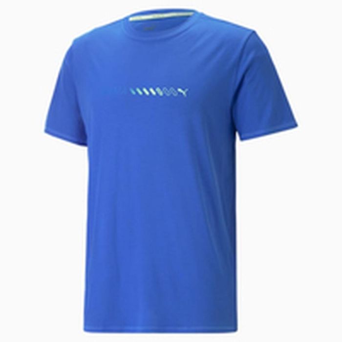 Camiseta de Manga Corta Hombre Puma Run Favorite Logo Azul Camiseta de Manga Corta Hombre Puma Run Favorite Logo Azul