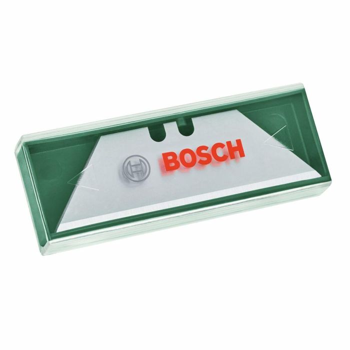 Bosch BOS4053423302158 Juego de 10 hojas trapezoidales SK5 para navaja plegable de corte con estuche de acero 1 Bosch BOS4053423302158 Juego de 10 hojas trapezoidales SK5 para navaja plegable de corte con estuche de acero 1