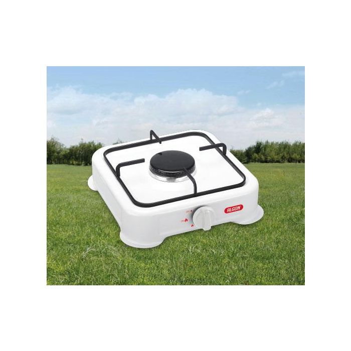 Hornillo de gas Algon BBQ 1 fuego 28x28x7 cm (4 Unidades) 2 Hornillo de gas Algon BBQ 1 fuego 28x28x7 cm (4 Unidades) 2