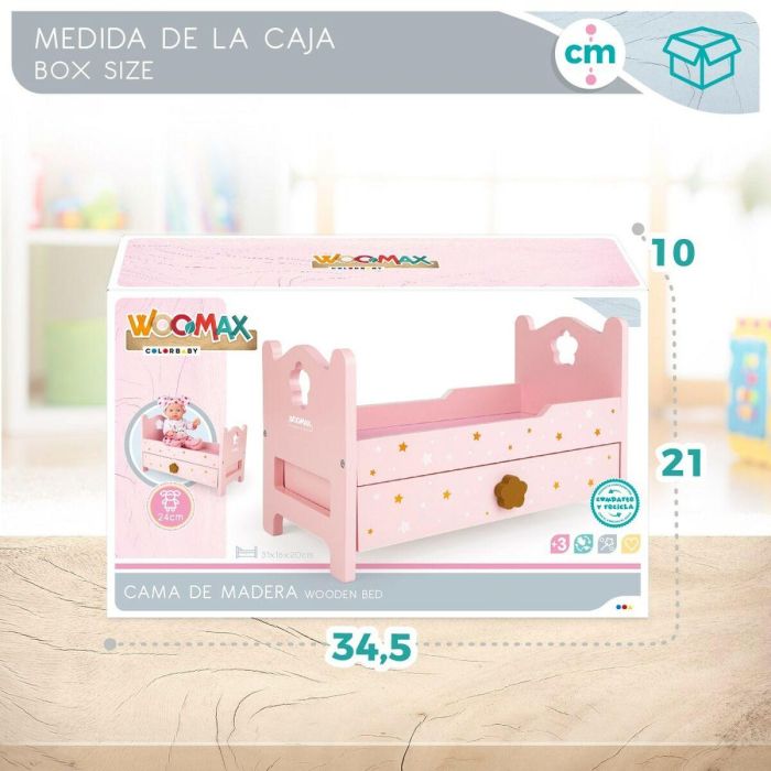 Cama Woomax Rosa 4 Unidades 31 x 20 x 16 cm 1