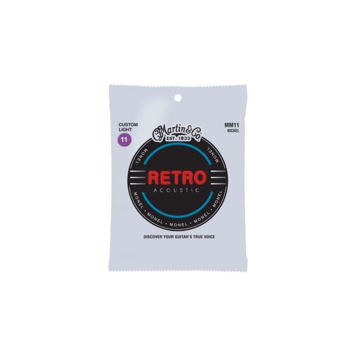 Juego Acústica Retro Monel Custom Light 11-52 Juego Acústica Retro Monel Custom Light 11-52