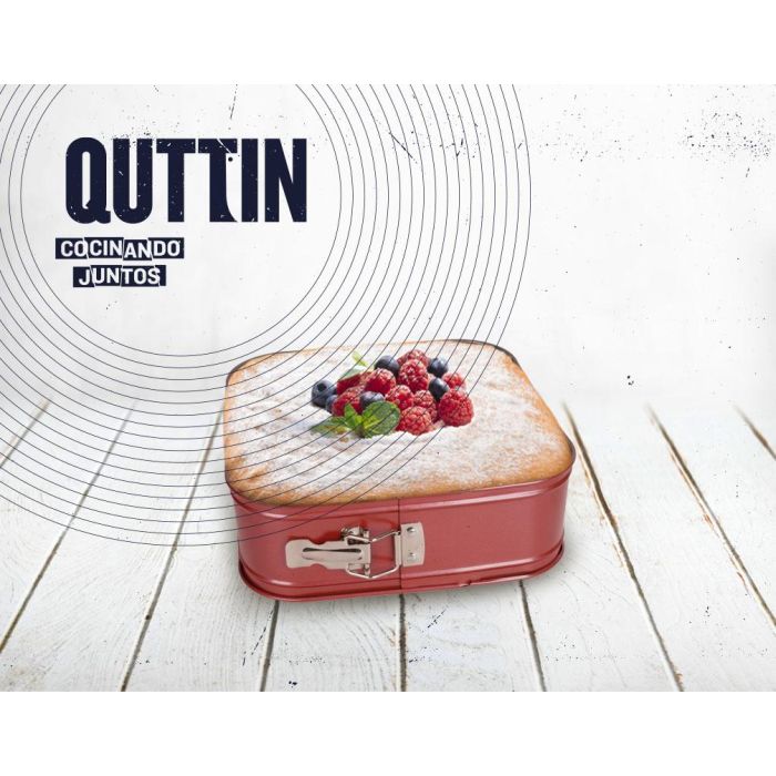 Quttin Molde Horno Cierre 24 x 24 x 7 cm (0.4 mm) (6 Unidades) Quttin Molde Horno Cierre 24 x 24 x 7 cm (0.4 mm) (6 Unidades)