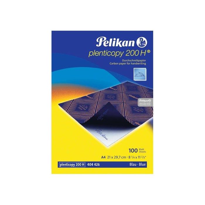 Pelikan Papel Carbón Azul DIN A4 para Copias Manuscritas Intenso Revestimiento Encerado 100 Hojas