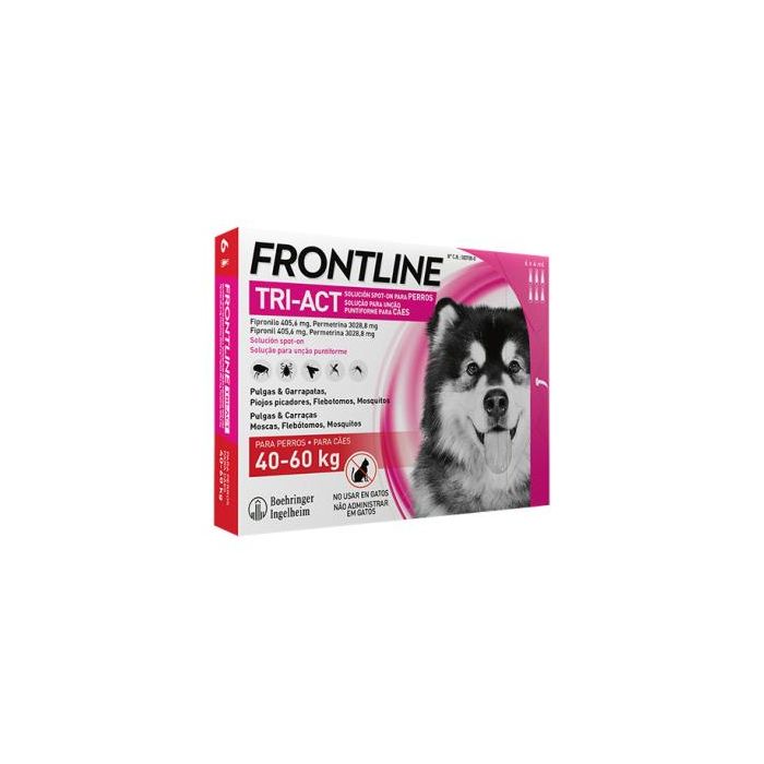 Frontline Tri-Act XL 6 Pipetas 40-60 kg