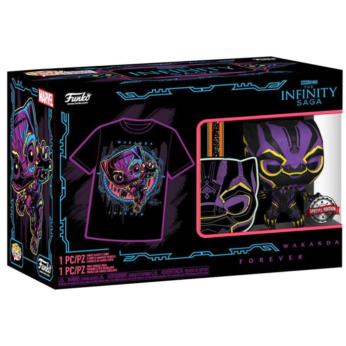 Set figura POP & Tee Marvel Wakanda Forever Black Panther Exclusive 4