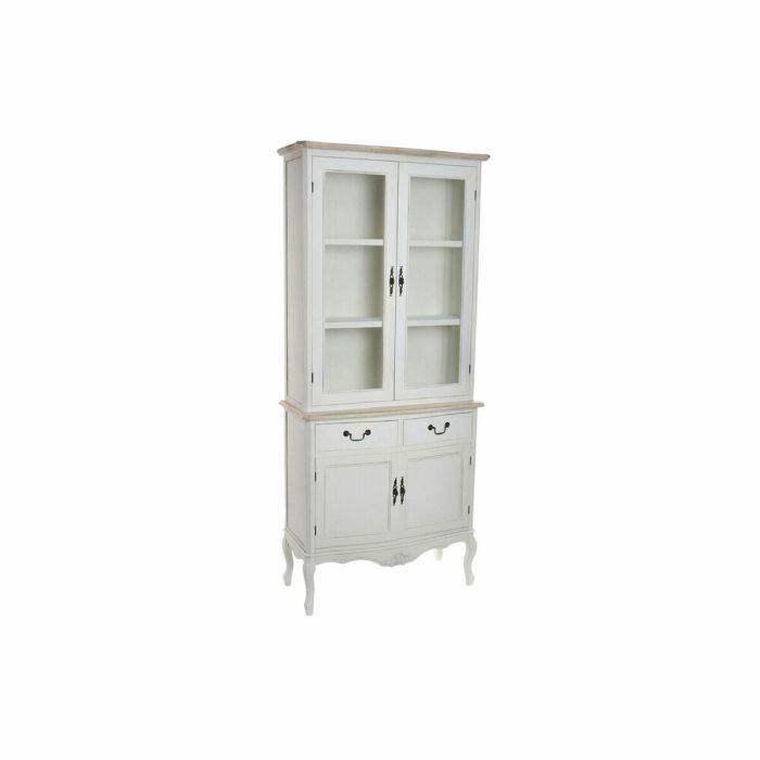Vitrina DKD Home Decor Cristal Madera Blanco (88 x 40 x 200 cm) Vitrina DKD Home Decor Cristal Madera Blanco (88 x 40 x 200 cm)
