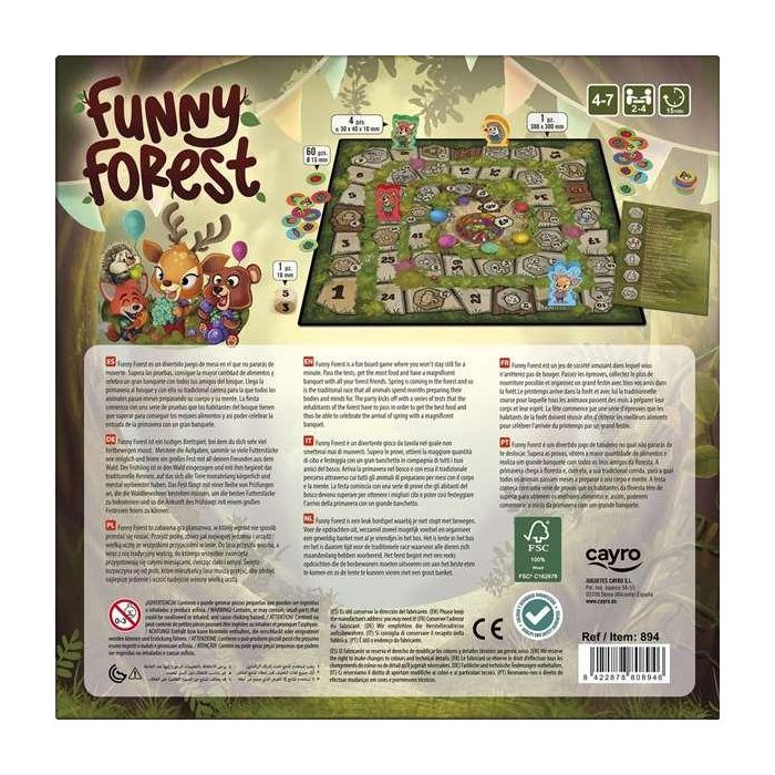 Juego funny forest 2-4 jugadores 25x25x5 1 Juego funny forest 2-4 jugadores 25x25x5 1